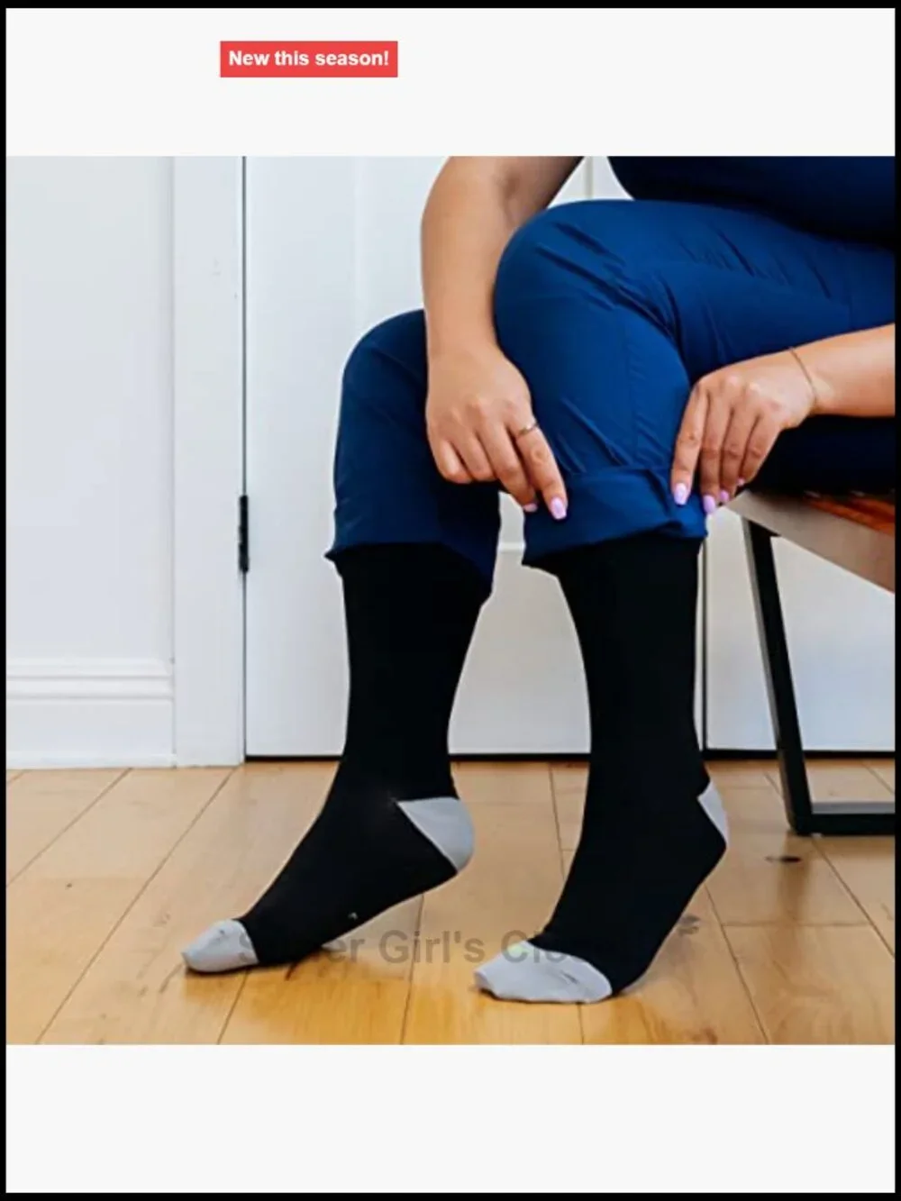 Extra Large Wide Calf Compression Socks 15-20 mmHg for Running Pregnant Travel